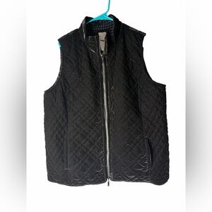 Chicos Reversible Polyester Vest Womens